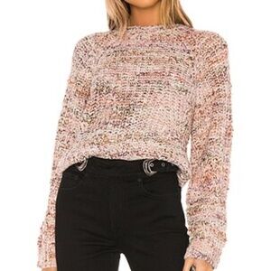 Revolve JOIE Danniello Melange Knit Sweater In Rose size M